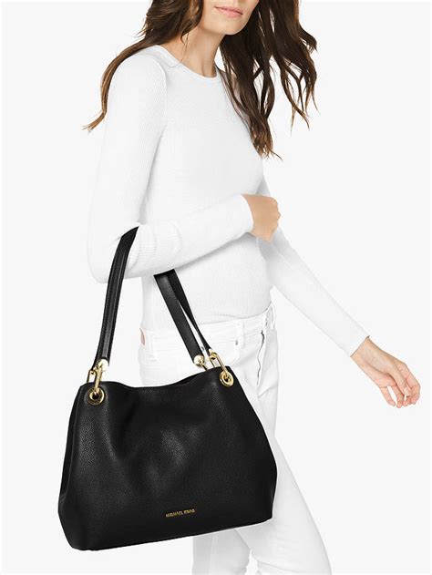 michael kors women's raven large leather shoulder bag|Michael kors raven large shoulder bags + FREE SHIPPING.